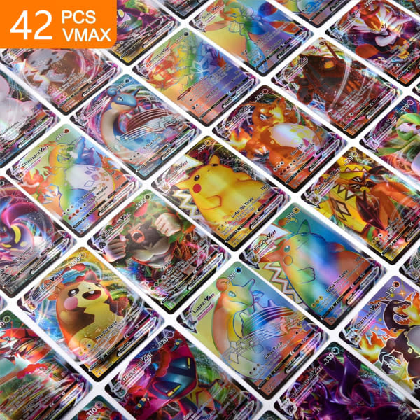 100 Extremely Rare Cards Including 58V and 42VMAX - No Duplicates - Perfect Gifts for Kids and Collectors