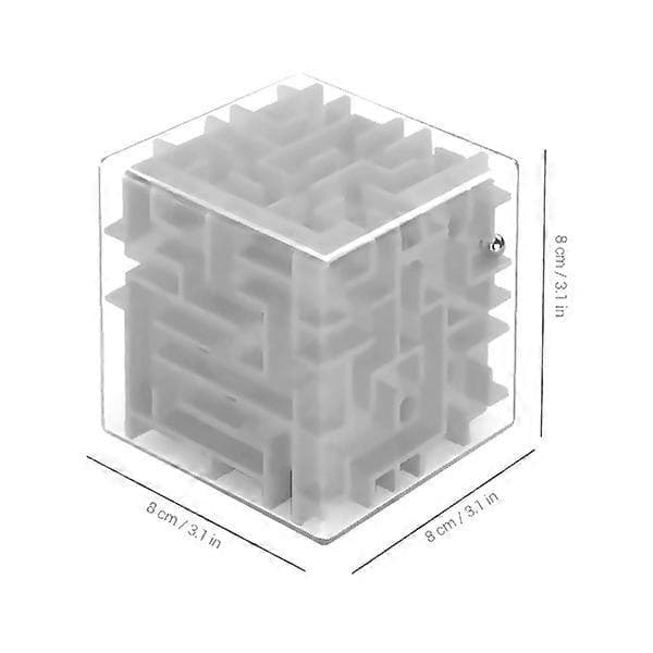 3D labyrintkube med rullende kugler, puslespil til børn.