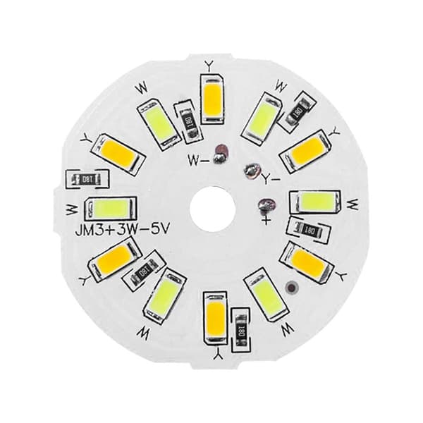 5 stk. LED lyskilde chip lysdiode 3&3W 3&3W 3&3W 3&3W
