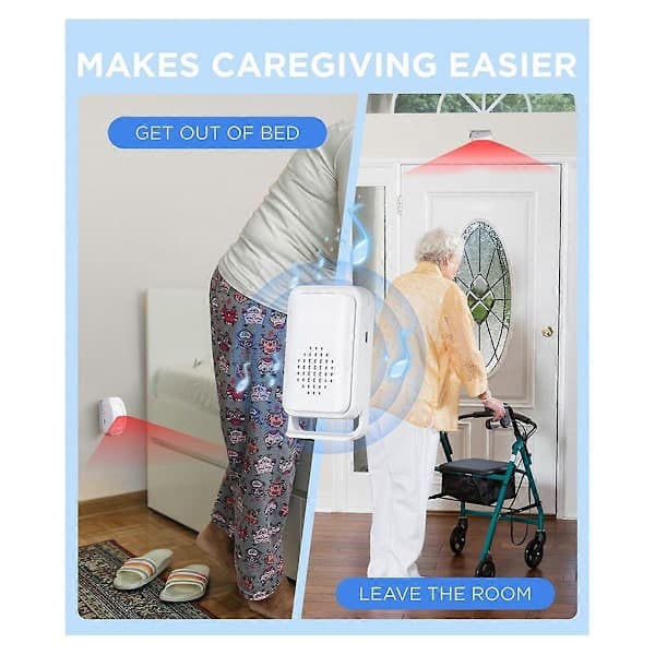 Sengalarm for eldre demente pasienter - Trådløse bevegelsessensorer for fallforebygging