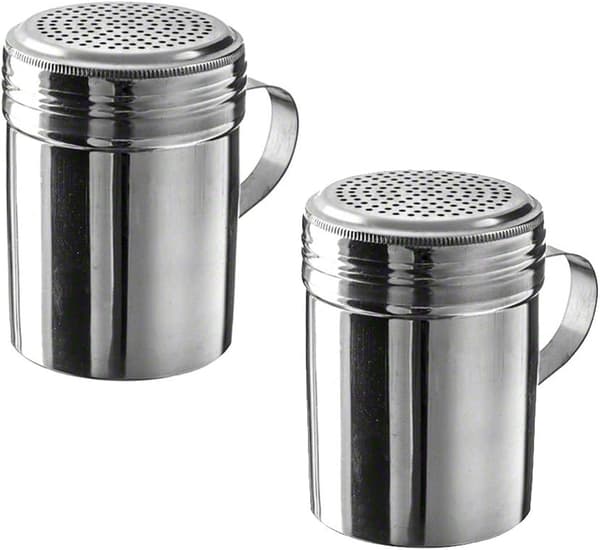 10 oz Rustfritt Stål Dryssbeholder med Håndtak (2-pakning)
