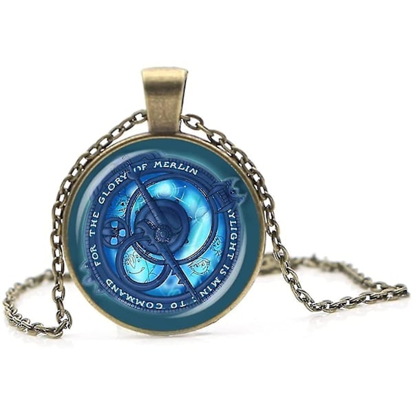Vintage Amulett Trollhunters Halskæde Hængende Smykker Trollhunter Amulett Smykker Bronze Farve Kæde Til Børn Kvinder Mænd Gave