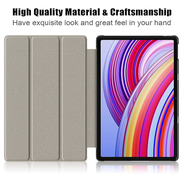 (Erikoiskampanja) Maalattu nahkainen älykäs suojakotelo Xiaomi Redmi Pad Pro 12.1:lle Multicolor