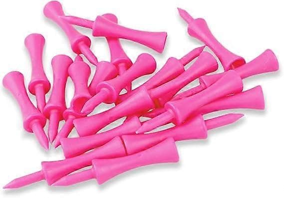 Rosa Golfpegger i Plast 59MM 100-pakning Golfpegger, Begrenset Plastball Spike