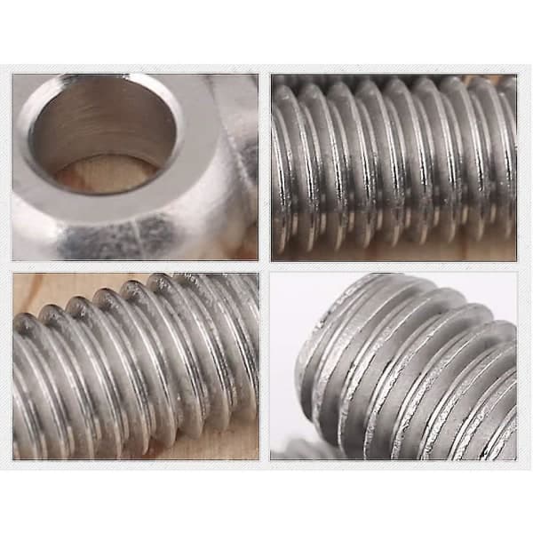 3 st Ögonbultar, 304 Rostfritt Stål Svetsade Stängda Ringar M8 100mm Skruvöglor