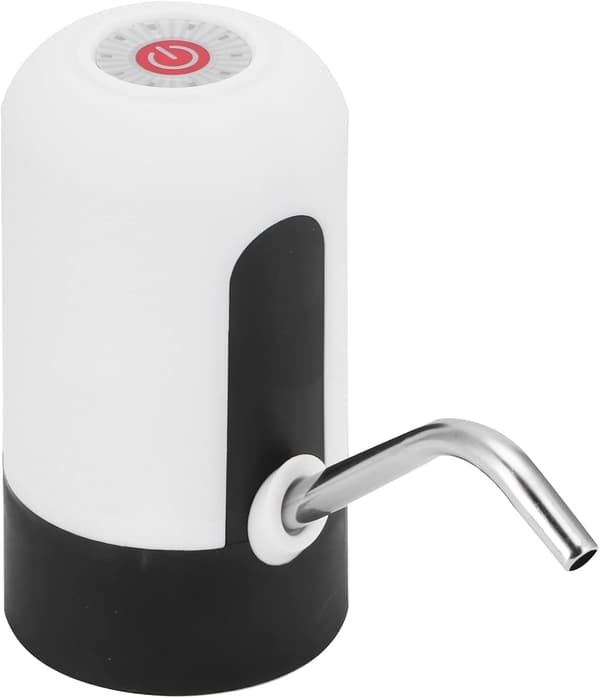 Vit - 1-delad Pumpvattenbehållare, Bärbar Automatisk Vattendispenser