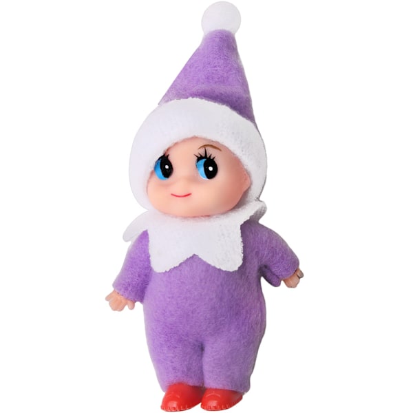 6 st Mini Baby Tomtar Dockor Jultomte Mini Små Tomtar Plysch för Flicka Pojke Barn 7cm
