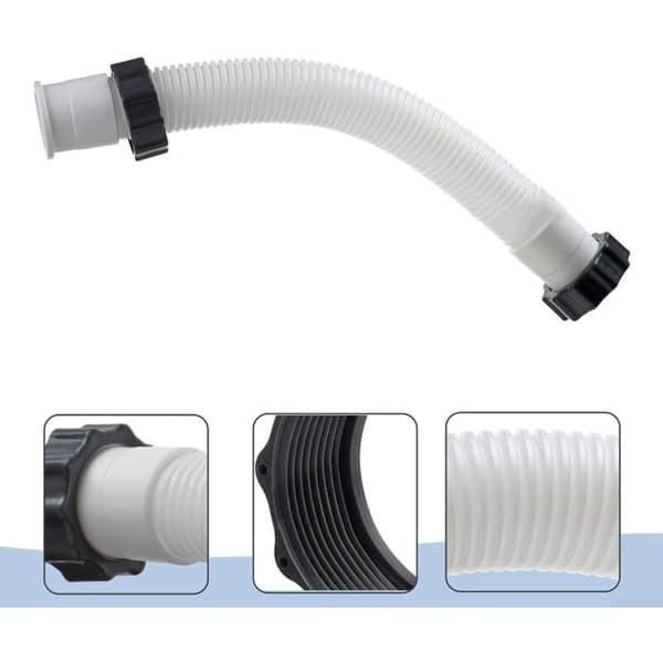 2 stk. Anvendelig sandfilterpumpeslange til pool 11535 Tilslutningsslange til Intex 16 tommer