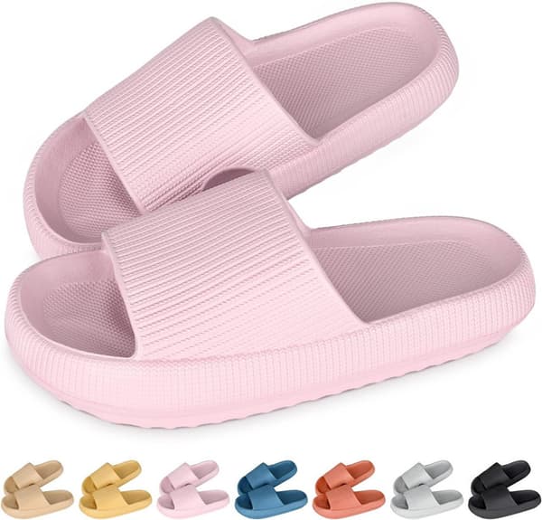 Dame Tykke Platform Sky Slippers Khaki Pink rosa 40-41