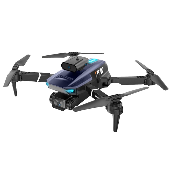 Drone Drone med 1080p Dual Hd Fpv-kamera Fjärrkontroll Leksaker Presenter för pojkar Flickor med höjd Håll huvudlöst läge En knapp Starthastighet Justera Black