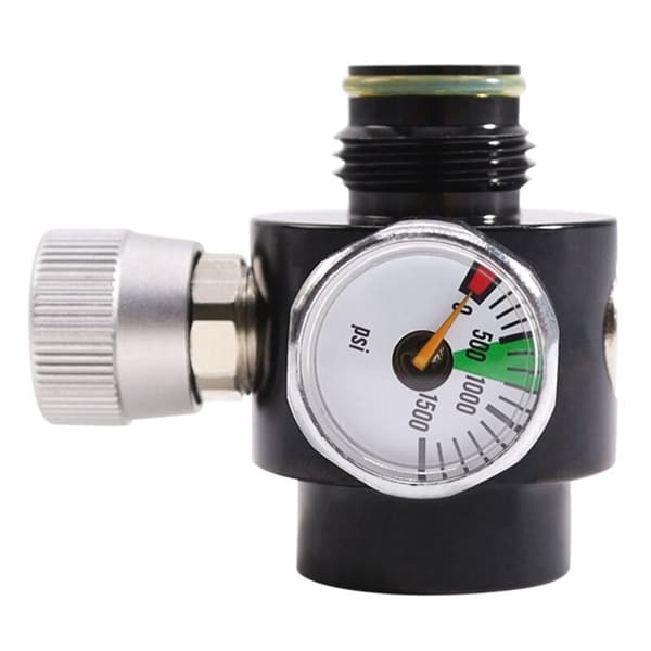 PCP-regulator til luft CO2-tank G1/2-14 til trykkontrolindløbsmanometer 1500Psi