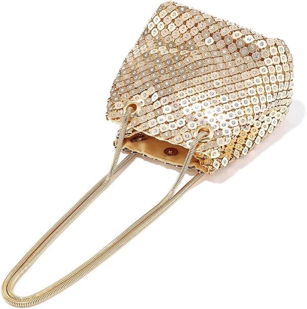 15x10x15cm - Aftenveske med strass for kvinner