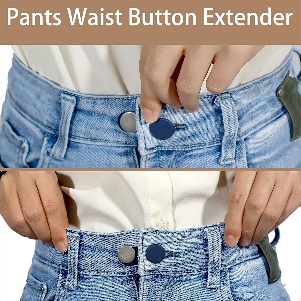 12 stk knapper for jeans, knapper til jeans, knapper til bukser, midjeforlengere for bukser