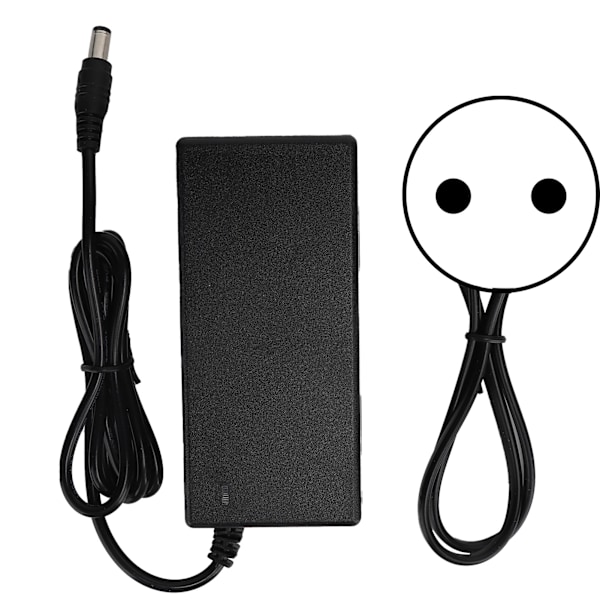 42V 2A Strømforsyning DC 5.5mm Han-stik til 36V Lithium-ion Batteri AC 100‑240V 50/60Hz EU-stik