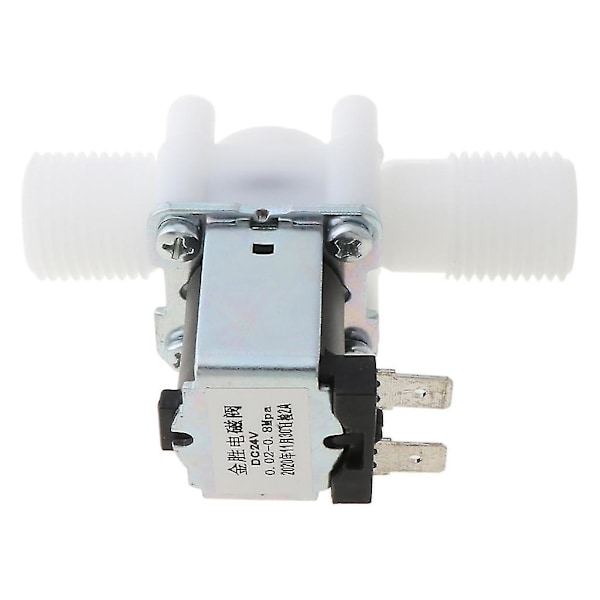 (Specialerbjudande) Elektrisk magnetventil Magnet N/C Vatten Luft Inloppsflödesbrytare 1/2\" DC 24V