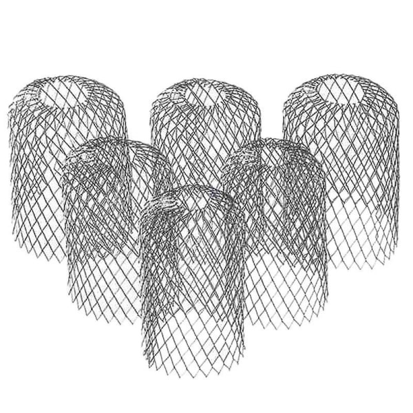 6-pack Ränna 3 Tums Expanderbar Aluminiumfilter Sil Ränna Stuprör för att Stoppa Blockering