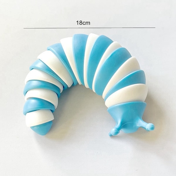 (Specialerbjudanden) 18CM 14CM Färgglad Fidget Leksak Snigel Ledad Flexibel 3D Snigel Hummer Haj Fidget Leksak Lindring Anti-Ångest Sensoriska Barnleksaker
