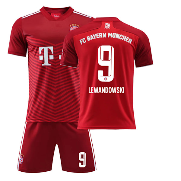 (Europa League Special!) Bayern trøje 22 23 fodboldtrøjer NO.9 Lewandowski XL(180-185cm)