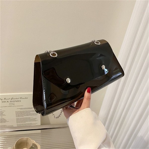 Kæde Skuldertaske Crossbody Taske SORT black