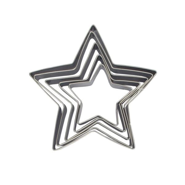 Udskærer - Zenker - Sæt med 5 stjerner - Rustfrit stål - 6 til 12 cm Rostfritt stål