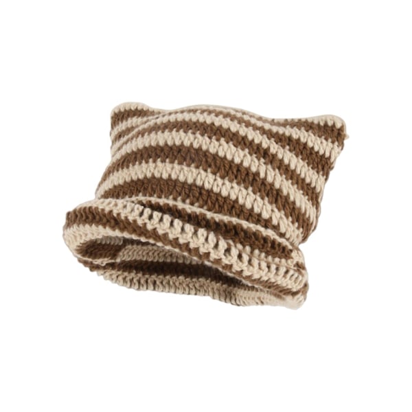 (Særtilbud) Hæklet kattehue til kvinder - Vintage Grunge Accessory Slouchy Hat