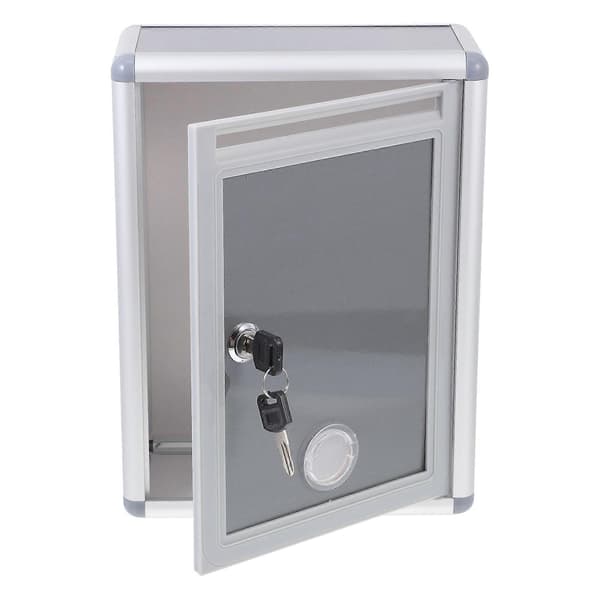 Suggestion Box Mailbox Metal Post Box Card Ballot Box for School Office
