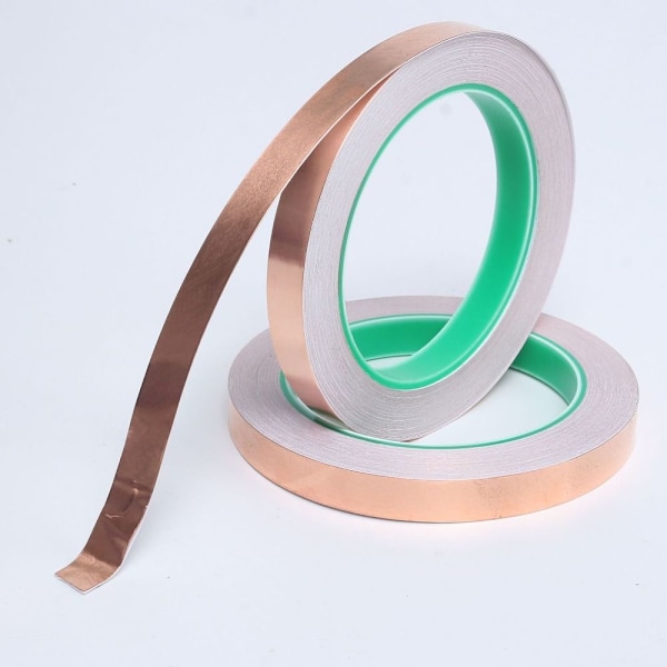 2 st Kopparfolietejp Ledande Kopparband 3MM20M-0.05MM 3mm20m-0.05MM