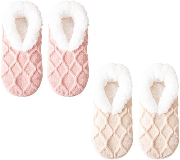 Damtofflor - Vintervärme - Fluffigt Sherpafoder - Ultra - Bekväma för bara fötter