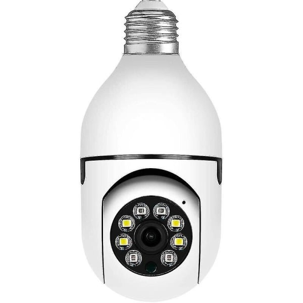 Utomhus wifi glödlampskamera, 1080p smart säkerhetskamera, 360 graders trådlös glödlampskamera