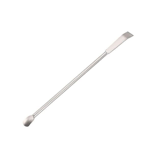 Lab Micro Scoop 6 STK Rustfritt Stål Prøvetakingsreagens Skje Laboratorium Dobbelthode Spatel 125mm silver