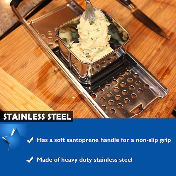 Spaetzle-maker i rustfritt stål med komfortabelt grep