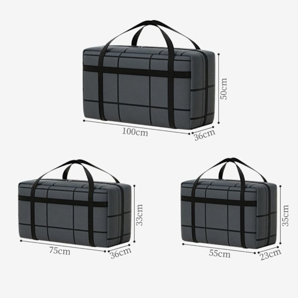 Täcke Förvaringsväska Hushålls Kläder Organiserare 100X36X50CM 100x36x50cm