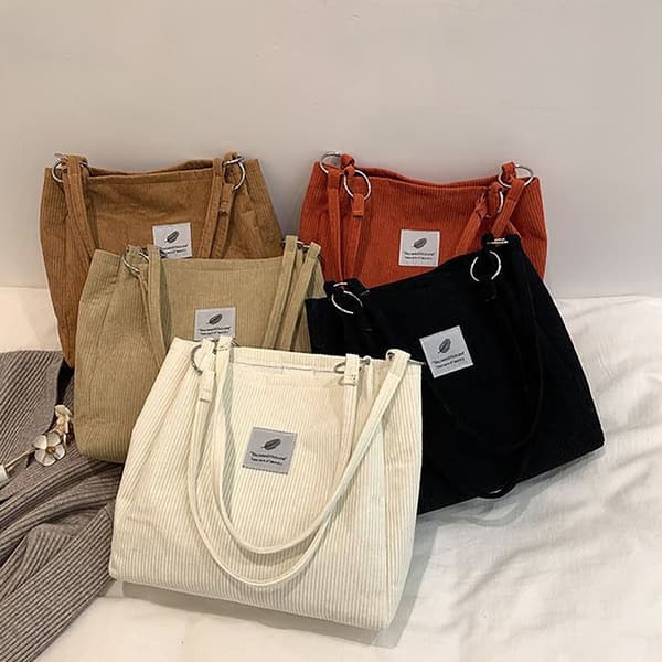 Sling Axelremsväska Tote Bag VIT WHITE