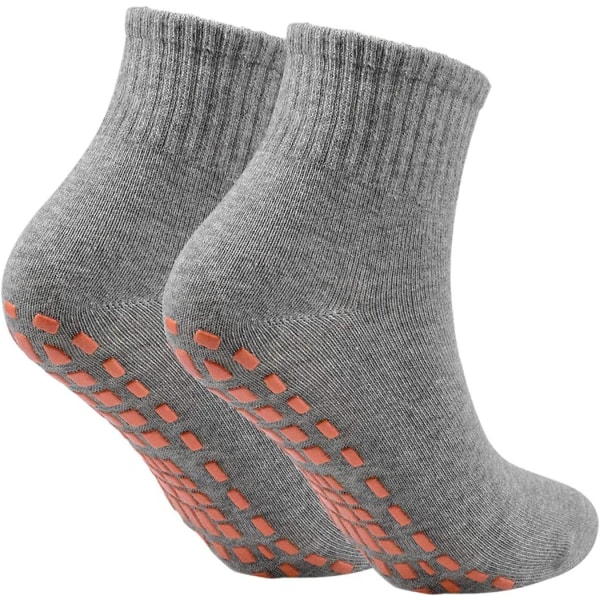 2 par Damer Herr Anti-halksockor för Yoga Pilates Dance F