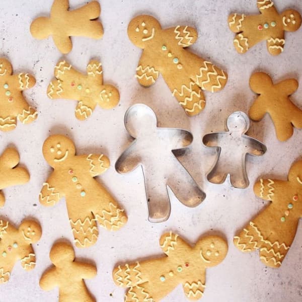 Sæt med 2 peberkageforme i tilfældig form Zenker Pepparkaksforma Rostfritt stål