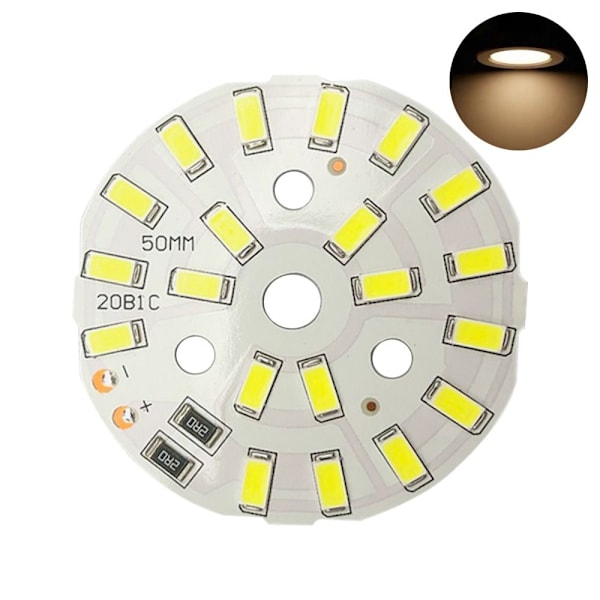 5 stk. LED lyskilde chip lysdioder 3&3W 3&3W 3&3W 3&3W