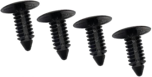 4 Støtfangerplugger Dekker Fremre Skilthull, Nytt 6-7mm Hull White