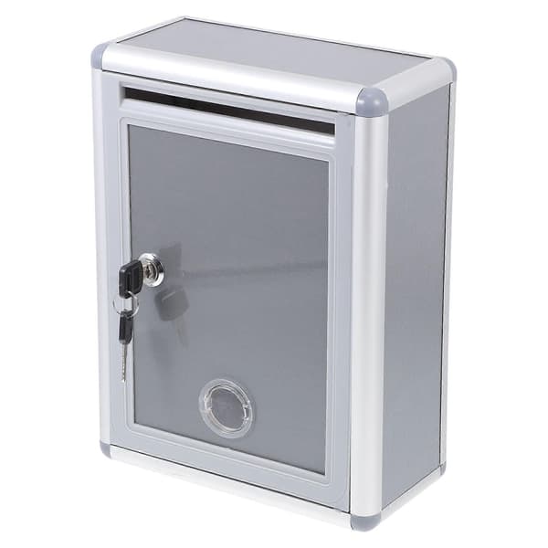 Suggestion Box Mailbox Metal Post Box Card Ballot Box for School Office