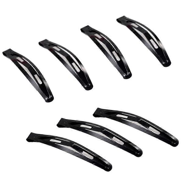 20 x Store Sorte Metal Hårklemmer Spænder 78mm DIY
