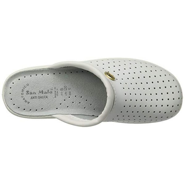 Dek Dam/Dam Läder Clogs 40 EUR Vit
