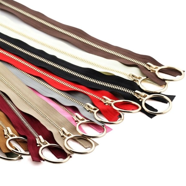Metall Glidelås Jakke Lange glidelåser KHAKI 90CM khaki 90cm