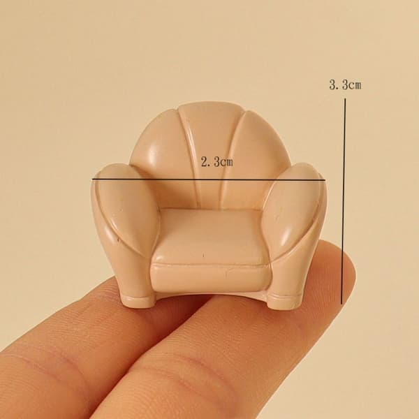 Dukkehuss Miniature Sofa Te Bord 3 3 3 3