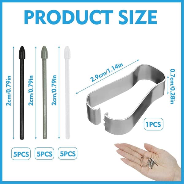 15 stk. reserve-tupper kompatible med Samsung S Pen