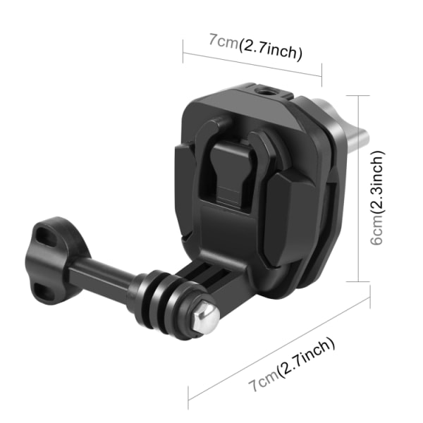 Moottoripyörän Tuulilasin Action-kameran Kiinnitys Klipsi GoPro Hero12 Black / DJI Osmo Action 4 / Insta360 X4 / Ace Pro ja Muille Action-kameroille