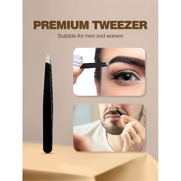 30X Forstørrelsesspejl med Pincet Forstørret Makeup Spejl med 2 Sugkopper til Pleje & Rejser