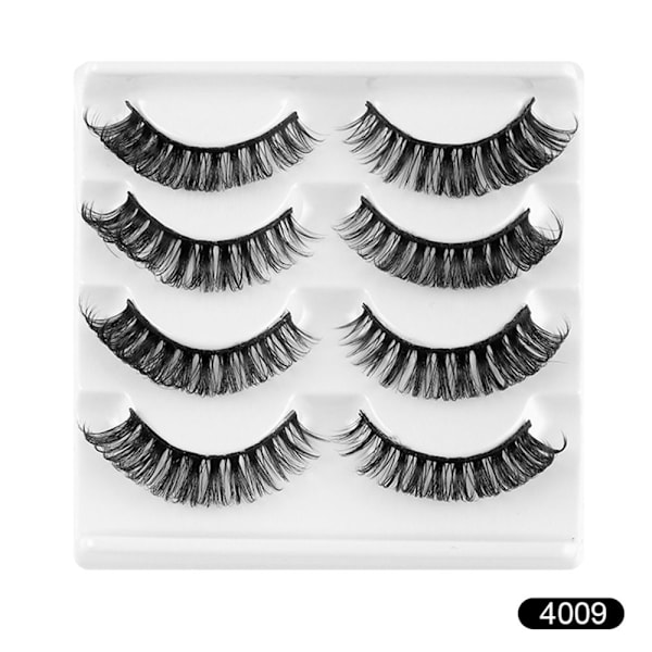 4 par lösögonfransar Ryska Stripfransar 4009 4009 4009 4009
