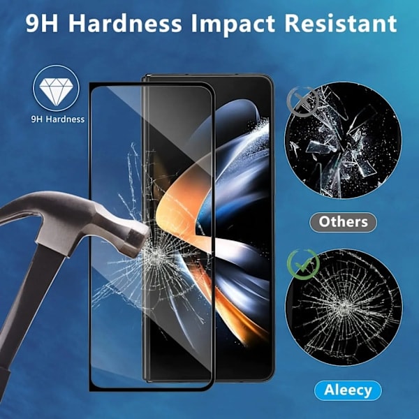 3 kpl Tempered Glass Samsung Galaxy Z Fold 4 Näytönsuojakalvo Puhelin Tempered Glass Suojakalvo Yidda