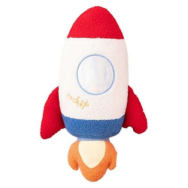 Astronautdocka plyschleksak raketkudde flygplanskudde arbetsrumsinredning barn födelsedagspresent Rocket