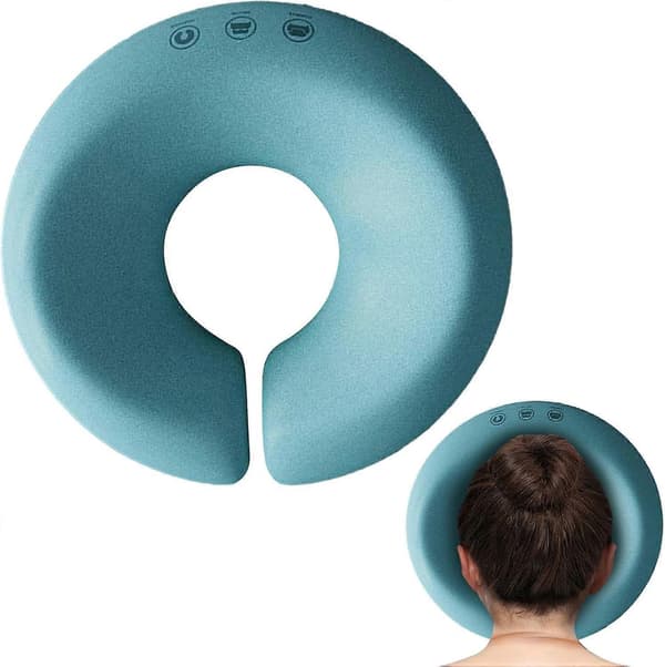 Massage Nackstöd med Ansiktskudde, Ansiktsvaggkudde, Massage Nackstöd för Säng, Ansiktsmassagekudde, Ansiktskudde blue