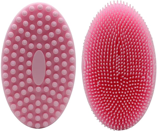 Silikonborste för bad och kropp, 2-pack